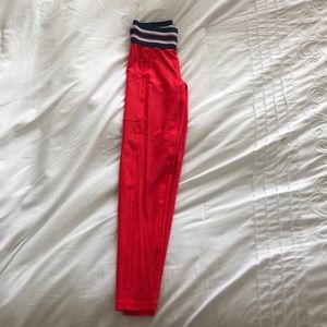 aerie red leggings